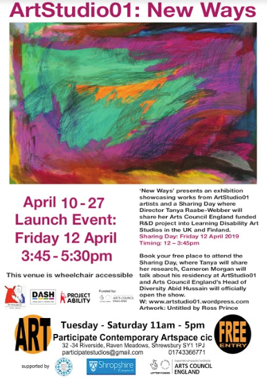 green and purple artwork poster